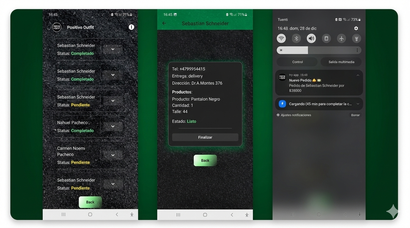 Orders Notification Mobile App